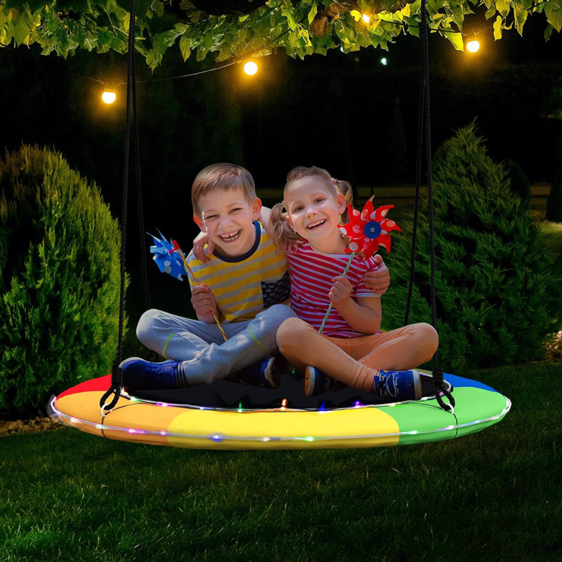 Freeport Park Swing Seat with Chains, Colourful