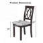 Ensemble de 2 chaises de salle à manger avec dossier croisé-204429287