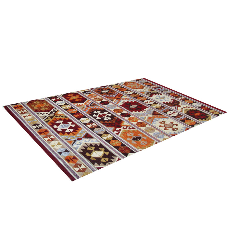 Southwestern Wool Hand Woven Area Rug, Rectangle 120 x 180cm