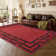 Abstract Machine Printed Shag Area Rug