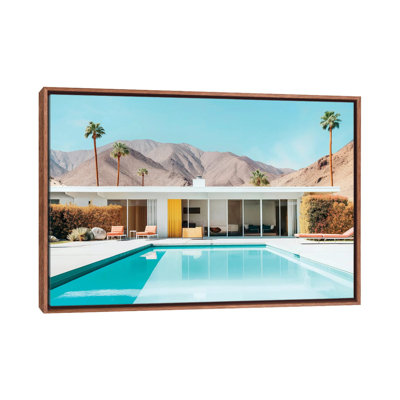 Mid-Century Modern Palm Springs - Framed Wall Art Print