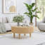 Table basse ronde à plateau relevable-188033539