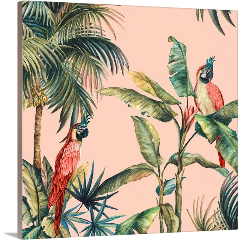 «Tropicano II» par Eva Watts, reproduction d'art sur toile, Toile tendue, H 48 po x l 48 po x P 1,25 po