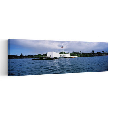 Uss Arizona Memorial, Pearl Harbor, Honolulu, Hawaii, Usa Abstract Contemporary Architecture Landscape Wall Art