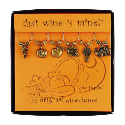 Stebrook Gold Wine Charm