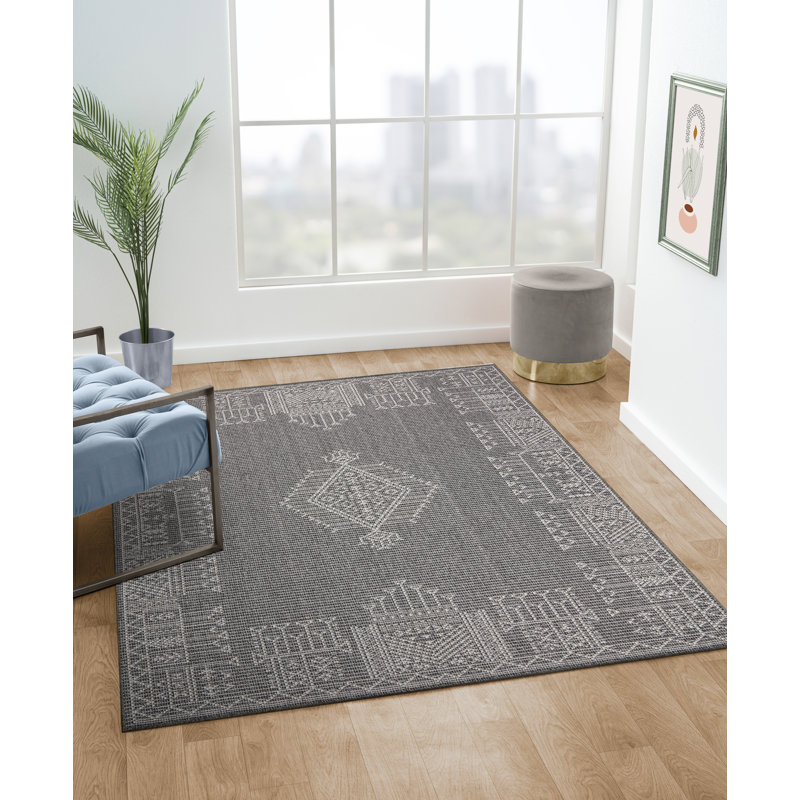 Tapis intérieur / extérieur en polypropylène Armiead, Rectangle 3 pi 3 po x 5 pi