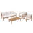 Outdoor Conversation Set with Cushions-1031785389