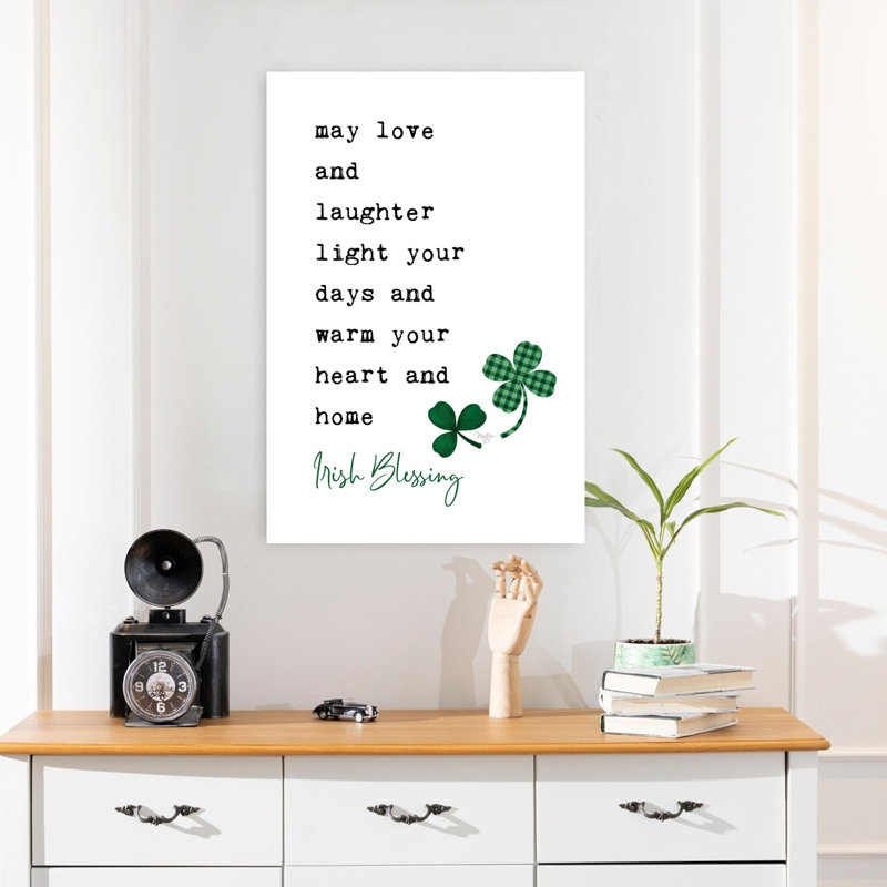 «Irish Blessing», art contemporain de l'architecture, H 24 po x l 16 po