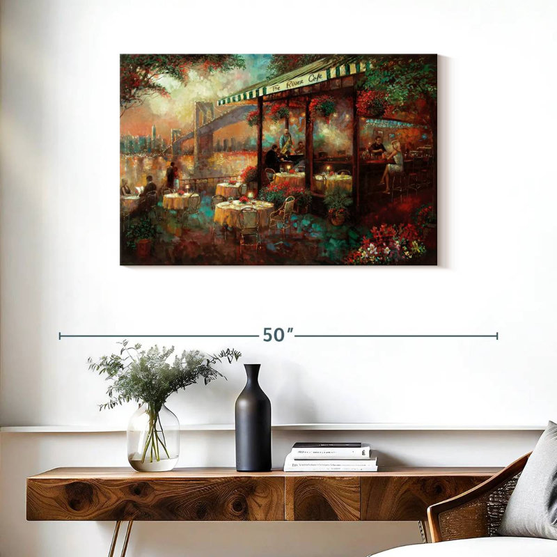 Yarlin The River Cafe, 24" H x 36" W