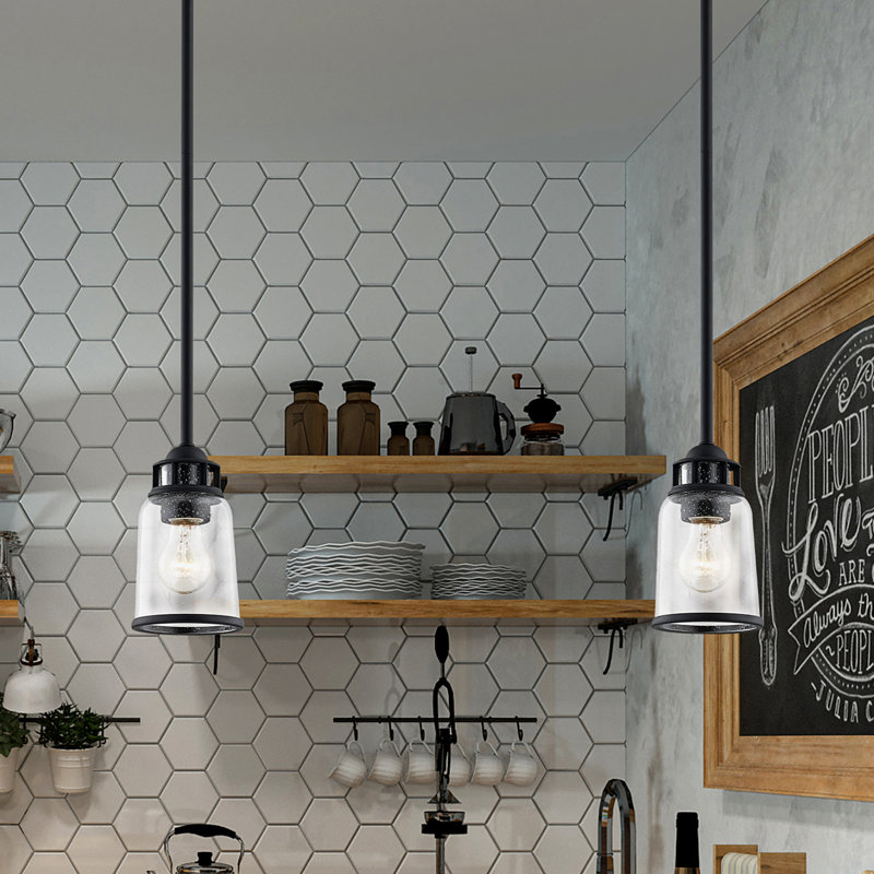 Derrick 1 - Light Matte Black Pendant