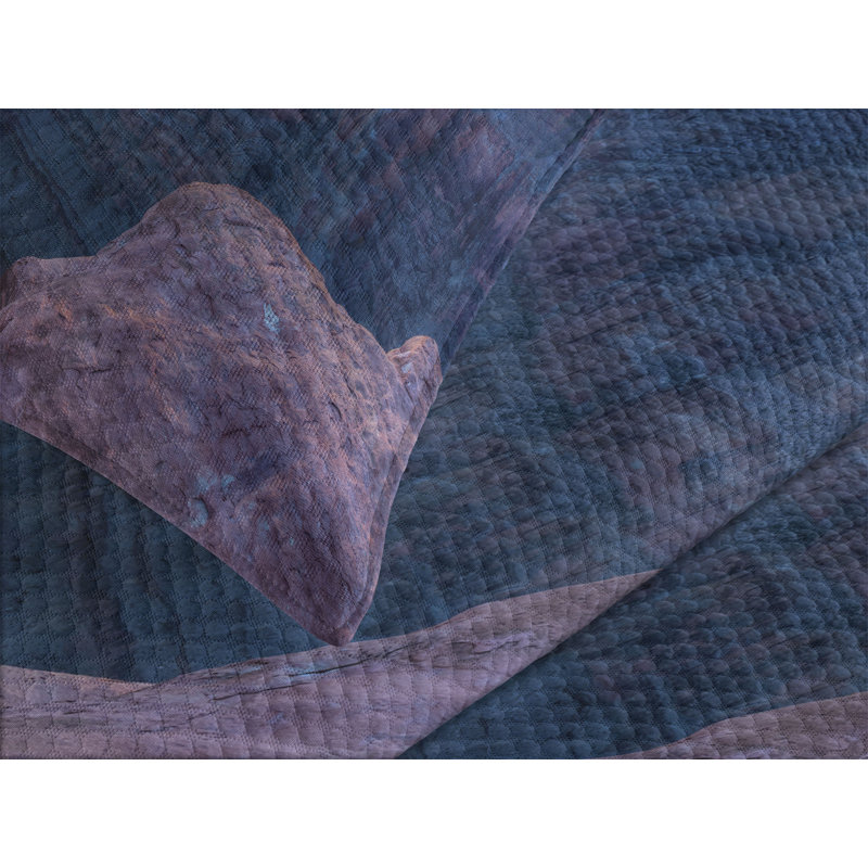 Ambesonne Landscape Bedspread Sunrise at Toroweap, Queen Bedspread + 2 Standard Shams