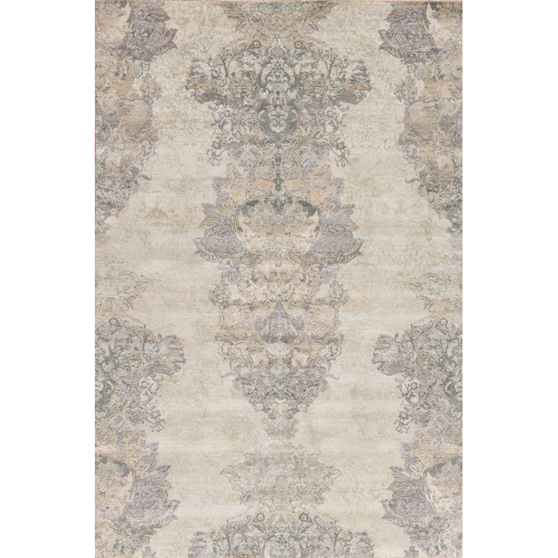 Serendipity Hand Knotted Area Rug, Rectangle 6' x 9'