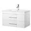 Meuble-lavabo mural 32 po avec deux tiroirs, système de fermeture en douceur, lavabo en céramique blanche-119015972-119015973-119015975