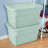 Sterilite 30 Gal Latch Tote with Handle for Home Storage, Mindful Mint (24 Pack)