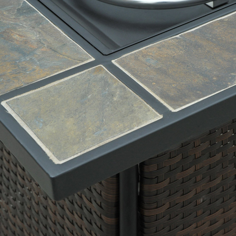 Rohoman Outsunny Table with Fire Pit