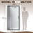29-32" W x 72" H Width Adjustable Framed Shower Door, Left/Right Reversible Opening & Waterproof Design, ANSI-Certified Tempered Glass with Rotatable Panel, Easy Clean Coating & Stainless Steel Handle, Space-Saving for Bathrooms