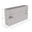 Camberlynn 63" Sideboard with Electric Fireplace, High Gloss Finish-914550622