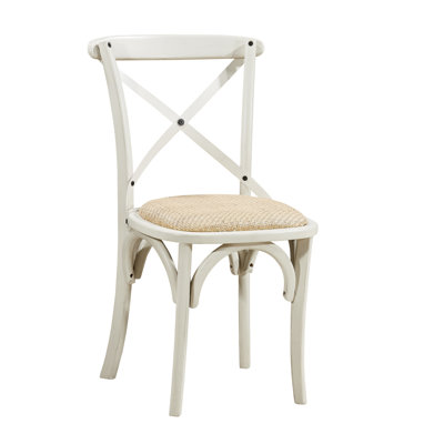 Darique Solid Wood Cross Back Side Chair