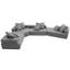 Canapé modulaire surdimensionné en U de Boneless