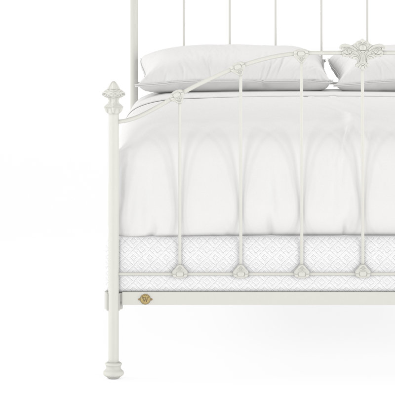 171 Country French Bed | Complete Standard, Matte White, Queen