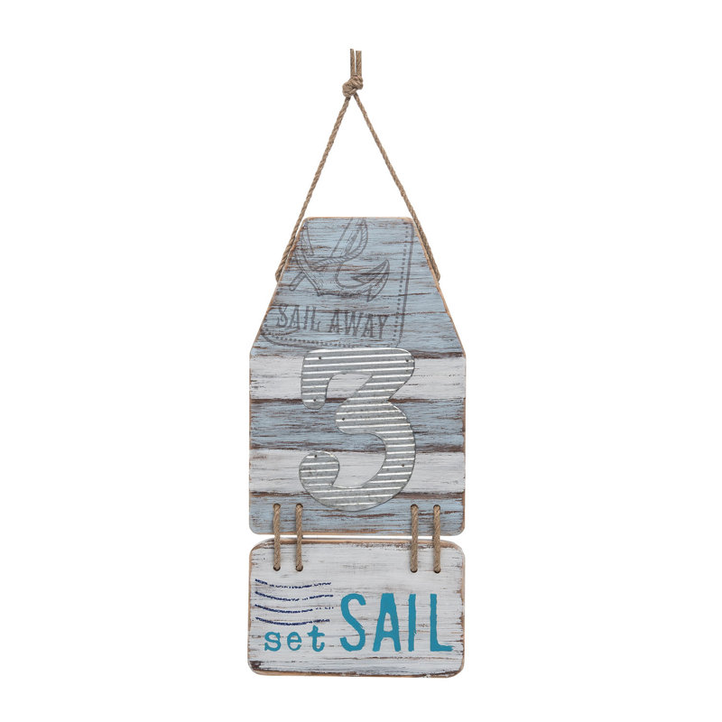 Décoration murale bouée sans 3 voile