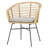 Ludden 2 - Person Metal Patio Dining Set with Square Table , Cushions Included