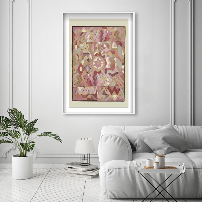 Tapestry Boehme Print by Oliver Gal, 37.5"H x 25.5"W, White Shadowbox