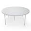 Table ronde pliante avec poignée de transport, table ronde pliable, table de salle à manger portative à 5 pieds