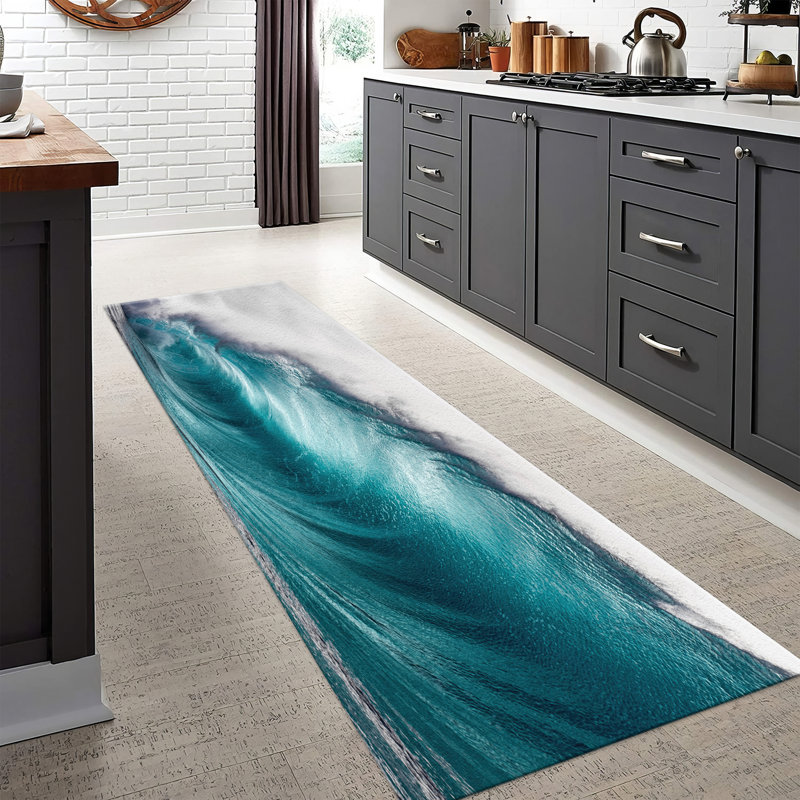 Large Elegant Floral Design Soft Pile Printed Rug Ideal for Enhancing Your Living Room or Bedroom Decor