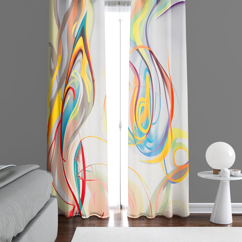 Rideau en polyester Sevinc, L 40 po x L 61 po