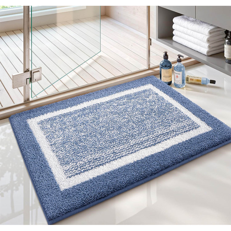 Rectangle Bath Mat, Blue