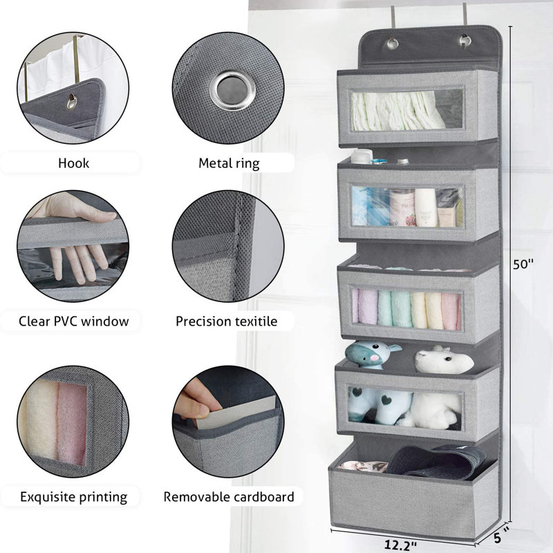 Rangement suspendu en tissu Yanis