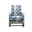 Chaise berçante rembourrée Abigial