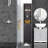Bathroom Storage Cabinet, Free Standing Bathroom Storage Unit, Tall Linen Tower With 3-Tier Shelves And Drawer, Brown