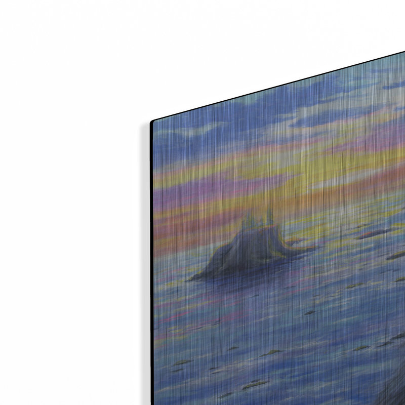 Winston Porter «Elvira's Seaside Evening» par Bridget Voth, art mural en métal, H 24 po x l 36 po