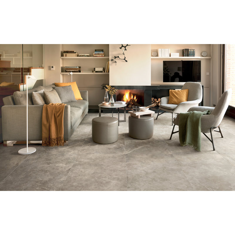 Carreau de porcelaine 12 po x 24 po Majestic, Crème