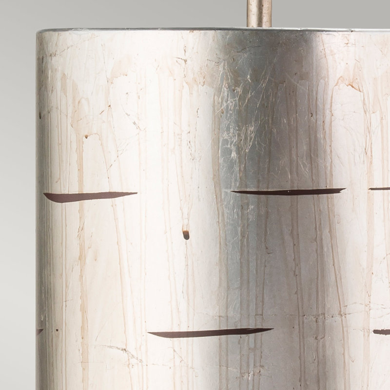 Celeste 1 - Light Cylinder Pendant, Aged Silver