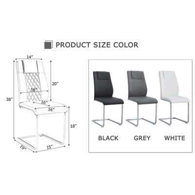 Chaises de salle à manger en similicuir