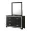 Mobilier de chambre à coucher moderne moderne en bois noir