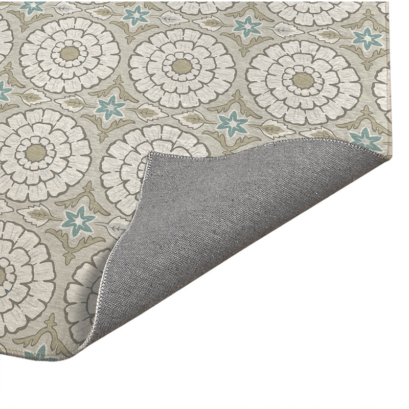 Lexi Ultra-Thin Decorative Indoor Doormat, 36" W x 60" L, Natural
