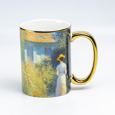 Tasses à café « Dame au jardin doré », lot de 2