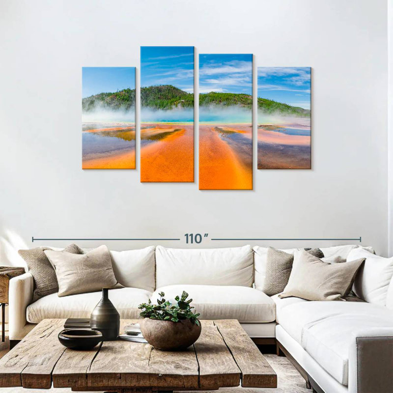 Yellowstone Park Spring, H 48 po x l 75 po