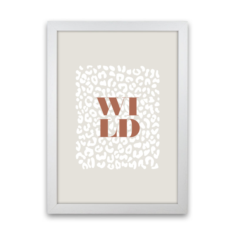 Wild - Print, White Frame, 63cm H x 46cm W x 3cm D