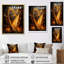 Majestic Golden Yellow Harmonic Harp II sur impression sur toile-97059776-97059777