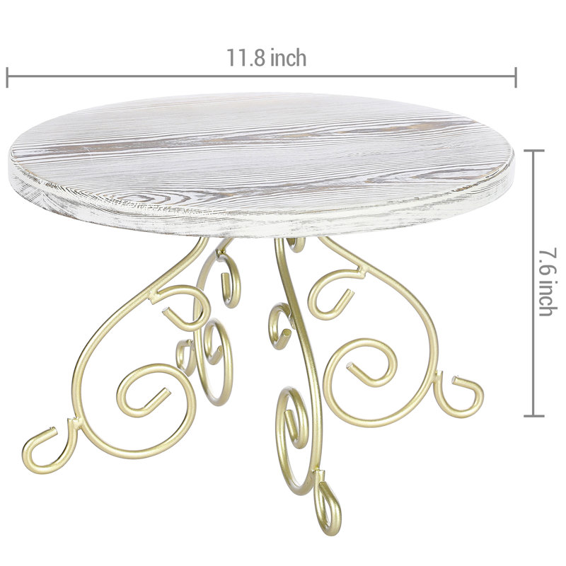Cake Stand, Whitewashed