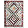 Tapis blanc / rouge Pittsfield