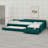 Upholstered Double Daybed With Trundle And Drawer-855350311
