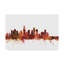 « los angeles california the horizon », impression sur toile tendue-1215610506