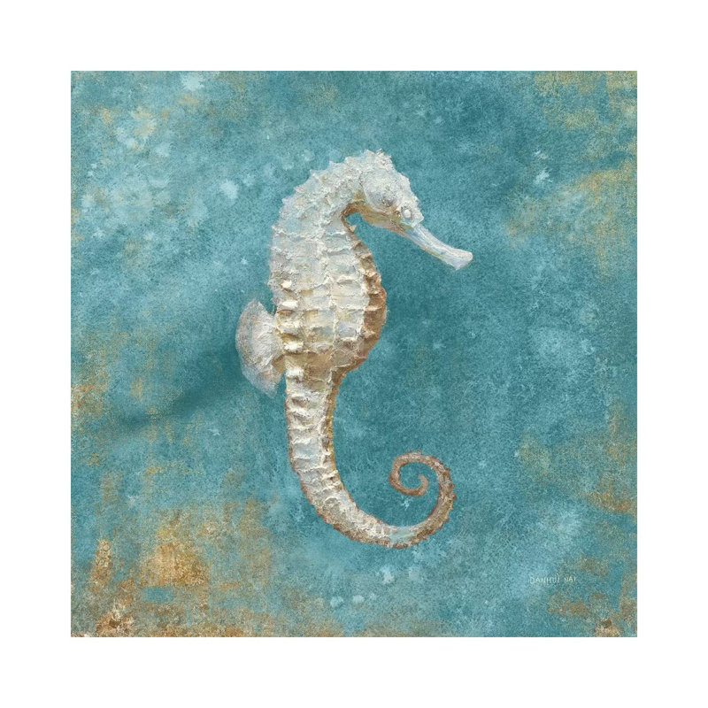 Treasures From The Sea I by Danhui Nai - Print on Canvas, 66.04 cm H x 66.04 cm W x 1.91 cm D, Wrapped Canvas