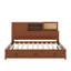 Lit de jour en bois avec tiroirs, tablette et ports USB-383333501-383333499